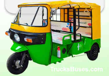 Shigan EV Green Rick Super Passenger 3 Wheeler Images